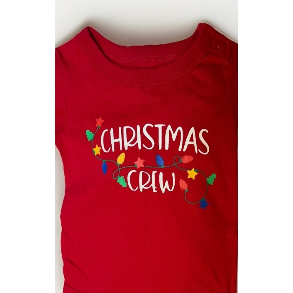 BCI Holiday Time My First Christmas Red Bodysuit-Size 6-9m